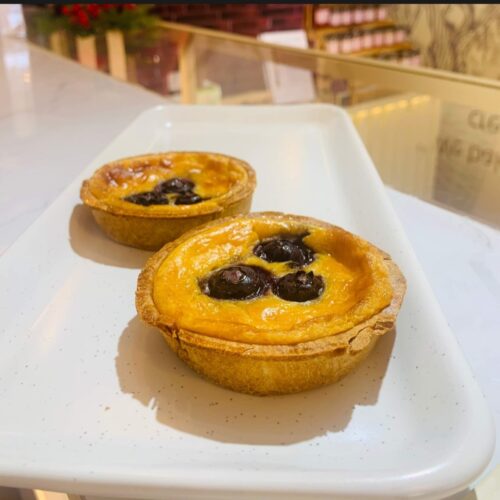 Blueberry tart croissant