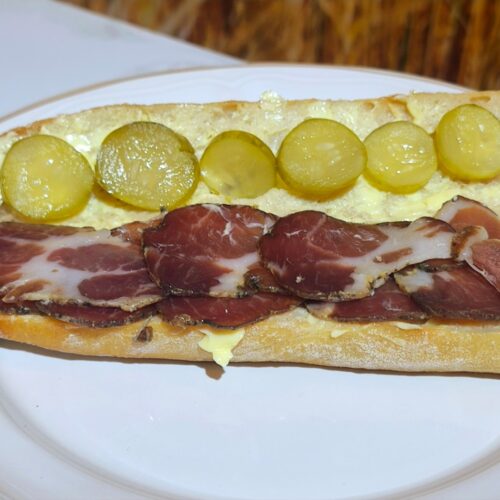 Black Pork Coppa Sandwich