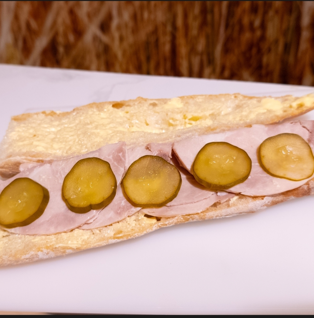 Jambon Beurre Baguette Ham Butter Sandwich
