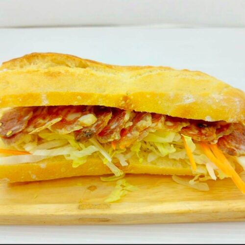 Saucisson Sourdough Baguette Sandwich