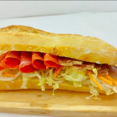 Chorizo Saucisson Sourdough Baguette Sandwich