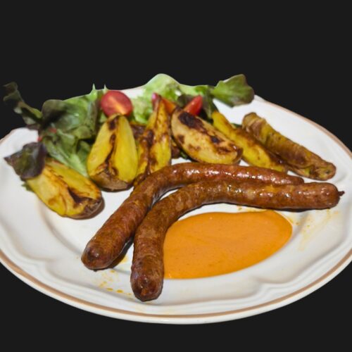 Merguez sausage potatoes salad