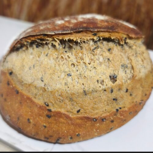 Ball with roasted sesame