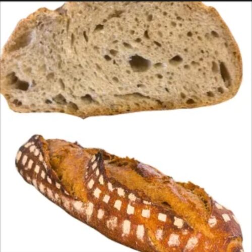 Rustic Sourdough Bread by slice